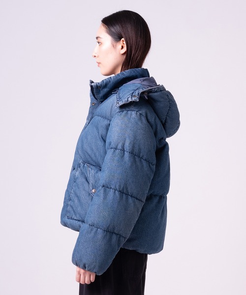新品Levi’s/リーバイス ウエスタンダウンジャケット ブルーM レディース Levi's（リーバイス） ダウンコート ダウンジャケット ウエスタン