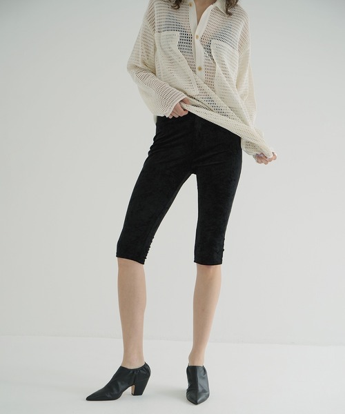 CLANE VELOUR CAPRI PANTS サイズ1 CLANE（クラネ） パンツ VELOUR CAPRI PANTS レディース : ZOZOTOWN