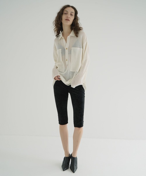 CLANE（クラネ） パンツ VELOUR CAPRI PANTS レディース : ZOZOTOWN