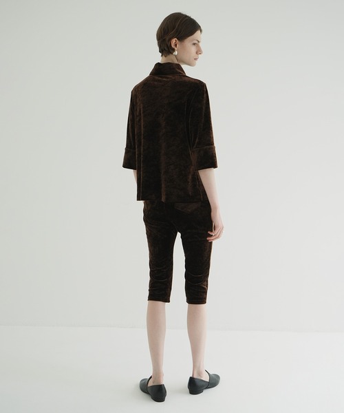 CLANE（クラネ） パンツ VELOUR CAPRI PANTS レディース : ZOZOTOWN