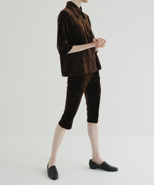 CLANE（クラネ） パンツ VELOUR CAPRI PANTS レディース : ZOZOTOWN