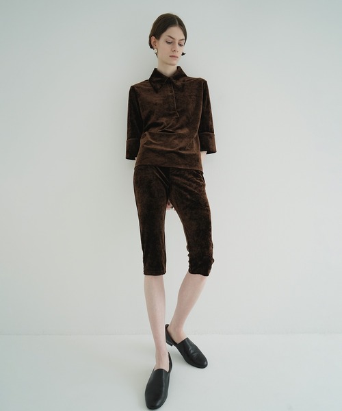 CLANE VELOUR CAPRI PANTS サイズ1 CLANE（クラネ） パンツ VELOUR CAPRI PANTS レディース : ZOZOTOWN