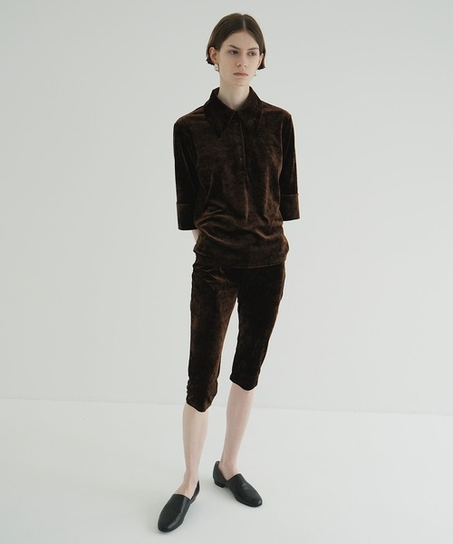 CLANE（クラネ） パンツ VELOUR CAPRI PANTS レディース : ZOZOTOWN