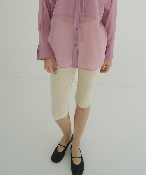 CLANE（クラネ） パンツ VELOUR CAPRI PANTS レディース : ZOZOTOWN
