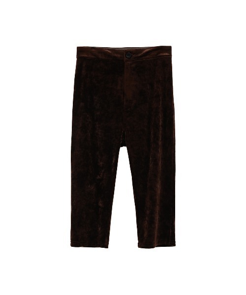 CLANE（クラネ） パンツ VELOUR CAPRI PANTS レディース : ZOZOTOWN