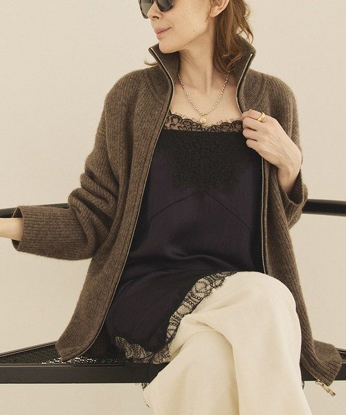 VERMEIL par iena（ヴェルメイユパーイエナ） カーディガン woolyakmix