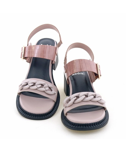 「byあしながおじさん」 ヒールサンダル S アイボリー レディース_画像8