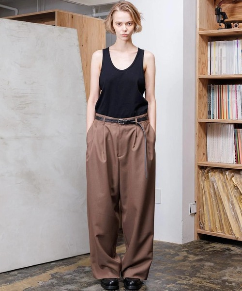 VOAAOV（ヴォアーブ） スラックス ROUTINE Tapered Pants メンズ