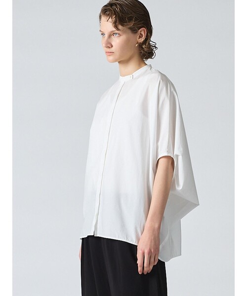 「mizuiroind」 ドルマンスリーブシャツ FREE オフホワイト レディース_画像7