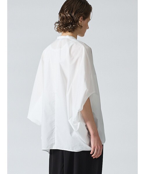 「mizuiroind」 ドルマンスリーブシャツ FREE オフホワイト レディース_画像8