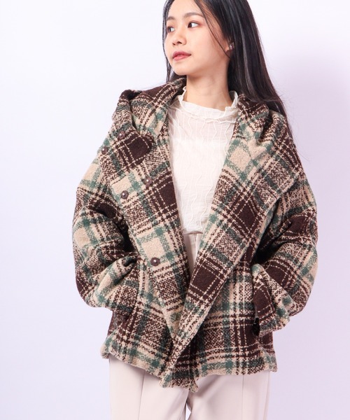 「Anna Nicola」 ピーコート 38 ブラウン レディース_画像2