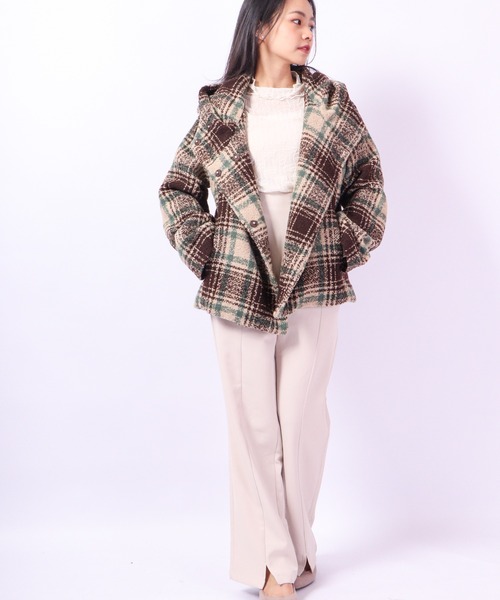 「Anna Nicola」 ピーコート 38 ブラウン レディース_画像3