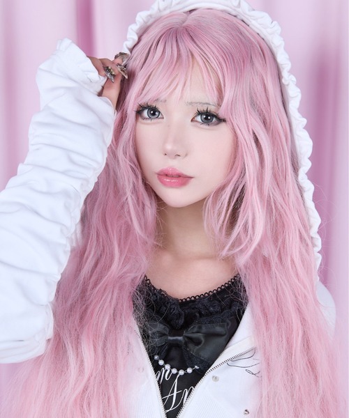 AVENCHUMU パーカー I'm Angel frill zip foodie レディース