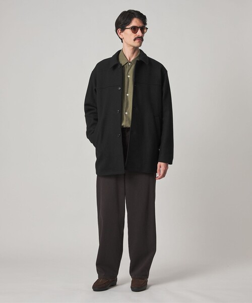 steven alan ブラック レザーコート M STEVEN ALAN（スティーブンアラン） コート ジャケット ニット