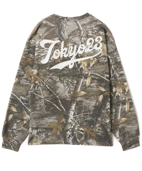 新品 ワイズ 23AW カモフラージュジャカードロングスリーブTシャツ 3 ミズノ公式オンライン限定】ダブルラッセルジャカードロングスリーブT