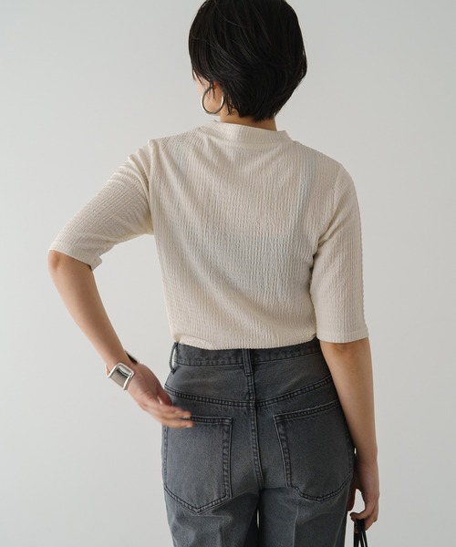 「LOUNGEDRESS」 半袖Tシャツ FREE アイボリー レディース_画像4