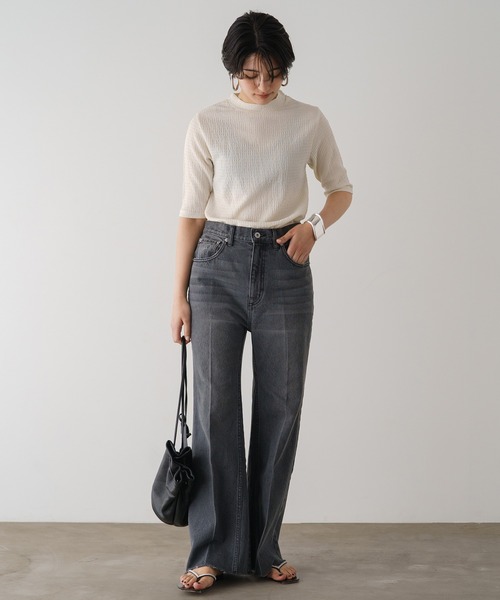 「LOUNGEDRESS」 半袖Tシャツ FREE アイボリー レディース_画像5