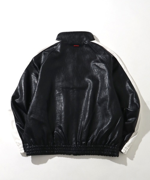 FUBU（フブ） ジャージ Faux Leather Track Jacket / フォウ レザー