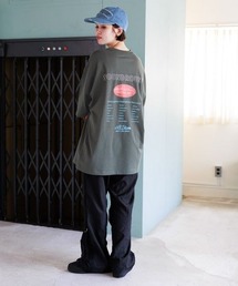 「PBLIM」 半袖Tシャツ SMALL グレイッシュベージュ レディースの画像6