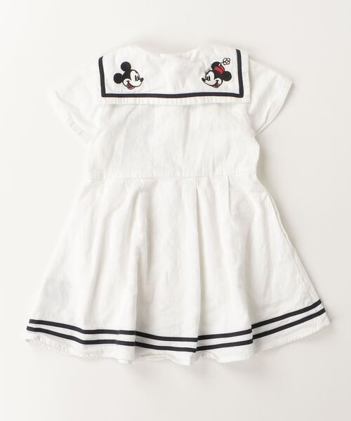 「petit main」 「Disney」「KIDS」半袖ワンピース 80cm オフホワイト キッズ_画像2