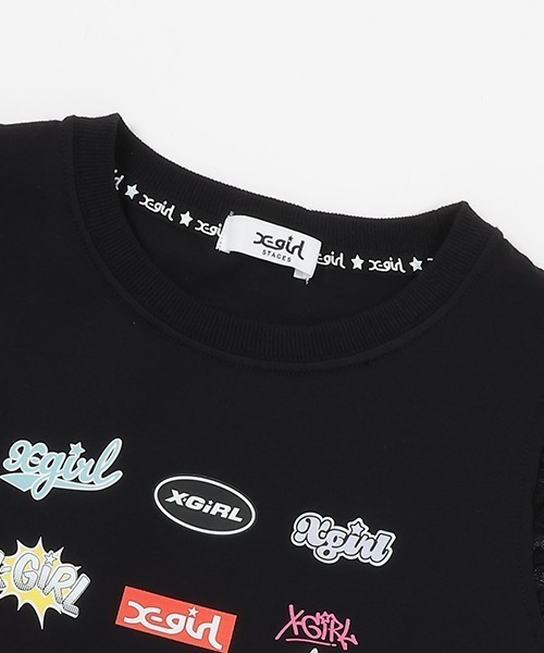 「X-girl Stages」 「KIDS」ノースリーブトップス 140cm ブラック キッズ_画像5