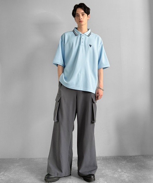 「Classical Origin」 半袖ポロシャツ LARGE ネイビー メンズ_画像6