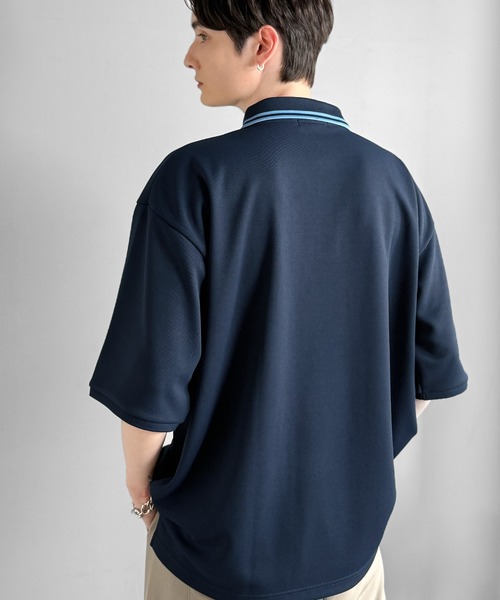 「Classical Origin」 半袖ポロシャツ LARGE ネイビー メンズ_画像8