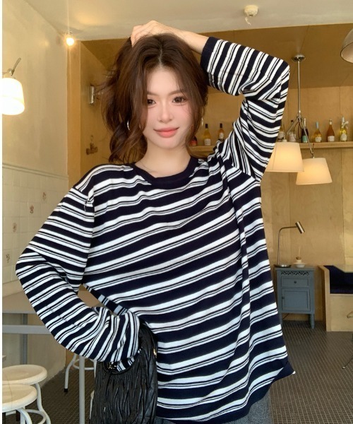 tシャツ 長袖Tシャツ/ボーダーロンT レディース : ZOZOTOWN Yahoo!店
