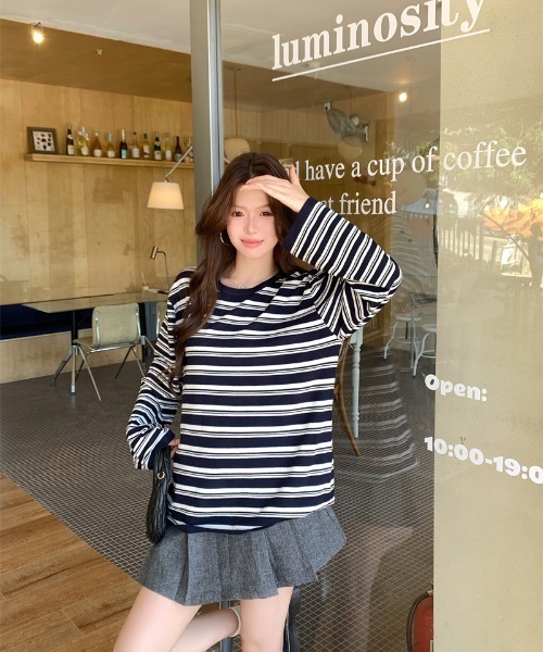 tシャツ 長袖Tシャツ/ボーダーロンT レディース : ZOZOTOWN Yahoo!店