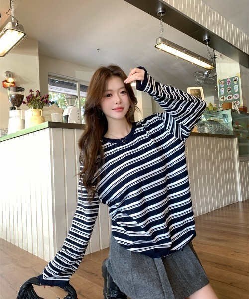 tシャツ 長袖Tシャツ/ボーダーロンT レディース : ZOZOTOWN Yahoo!店