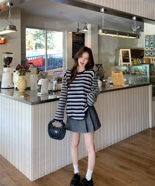 tシャツ 長袖Tシャツ/ボーダーロンT レディース : ZOZOTOWN Yahoo!店