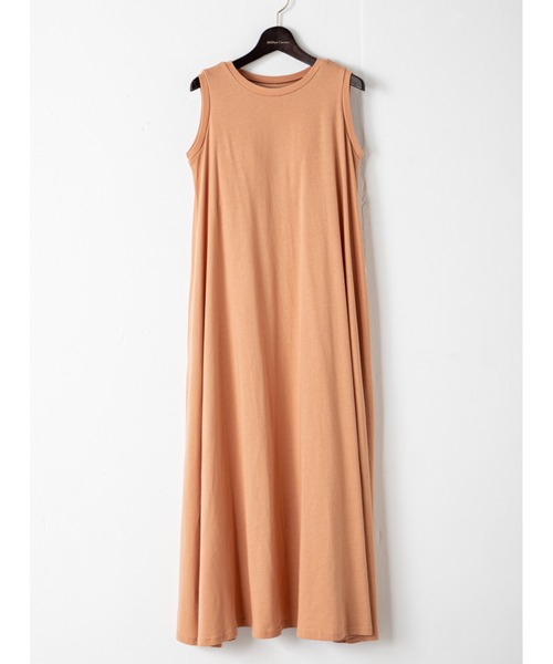 「MILLION CARATS」 ノースリーブワンピース MEDIUM レッド レディース_画像3