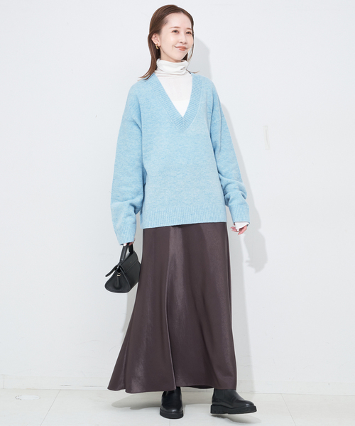 SLOBE IENA（スローブイエナ） ニット セーター Vネックルーズニット