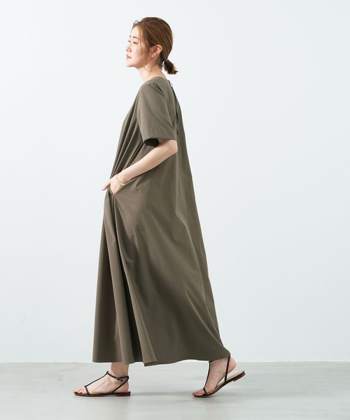 「MICA&DEAL」 半袖ワンピース FREE ネイビー レディース_画像4