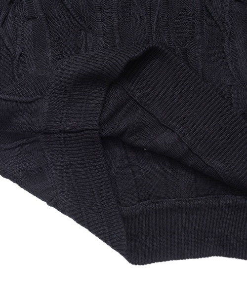 「Revo.」 半袖ニット M ブラック メンズ_画像6