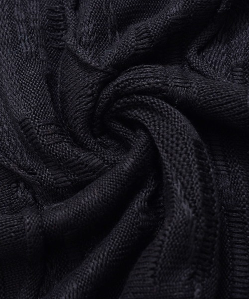 「Revo.」 半袖ニット M ブラック メンズ_画像7