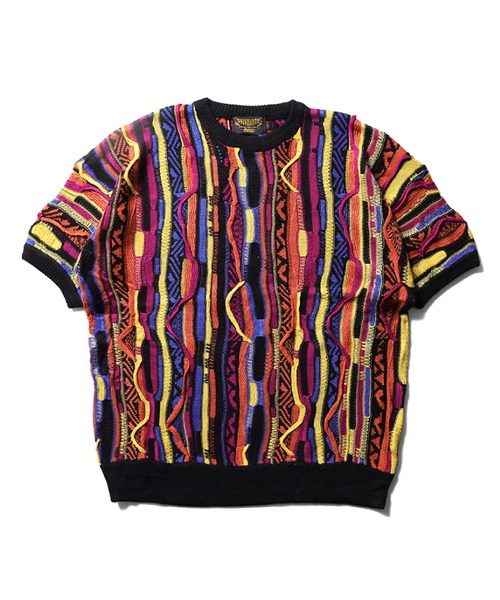 「Revo.」 半袖ニット M ブラック メンズ_画像9