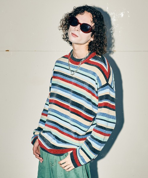 glamb（グラム） セーター ニット Mid Century Border Knit / ミッド 
