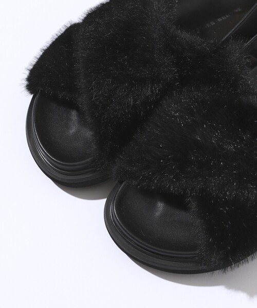 「ATELIER BRUGGE」 フラットサンダル MEDIUM ブラック レディース_画像4