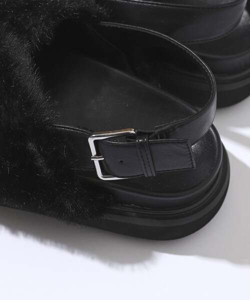 「ATELIER BRUGGE」 フラットサンダル MEDIUM ブラック レディース_画像5