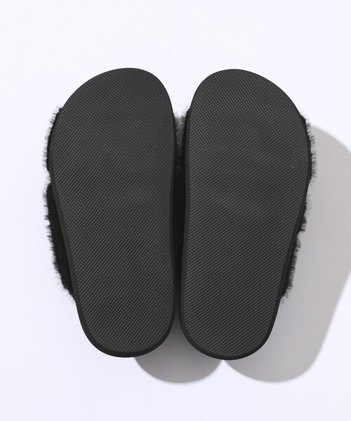 「ATELIER BRUGGE」 フラットサンダル MEDIUM ブラック レディース_画像7
