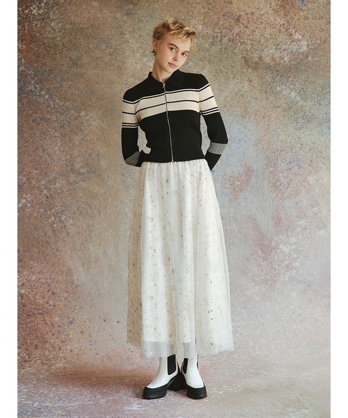 「FURFUR」 ニットカーディガン ONE SIZE ブラック レディース_画像5