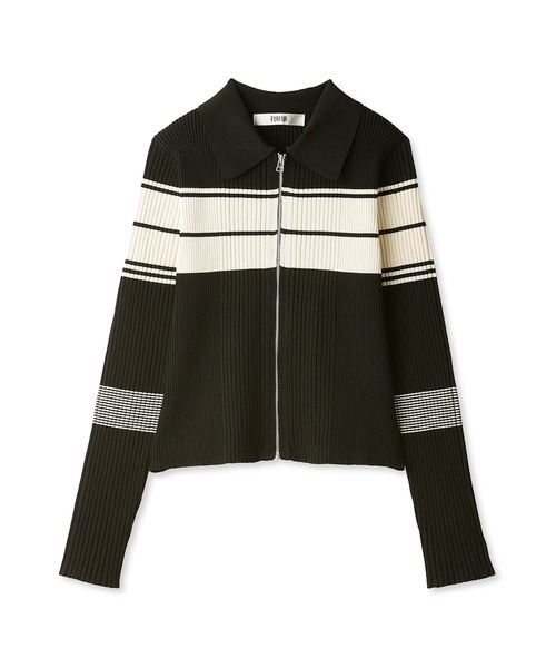 「FURFUR」 ニットカーディガン ONE SIZE ブラック レディース_画像6