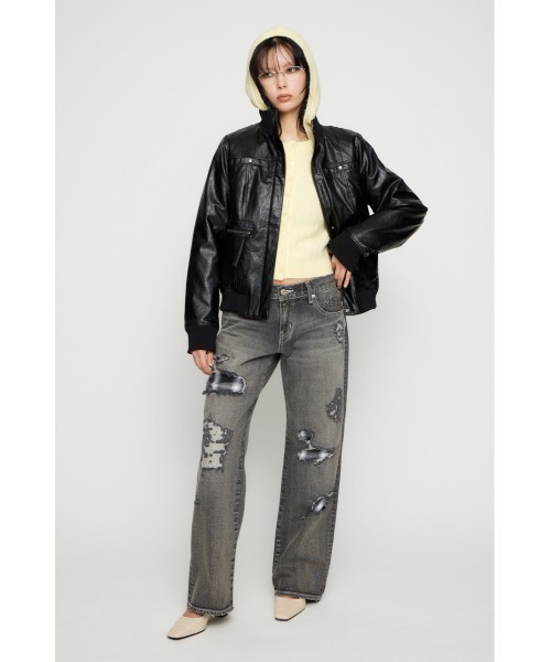 LAGUA GEM（ラグアジェム） ブルゾン アウター COMPACT FAUX LEATHER