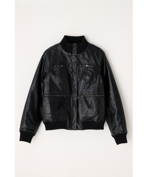 LAGUA GEM（ラグアジェム） ブルゾン アウター COMPACT FAUX LEATHER