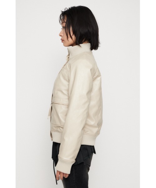 LAGUA GEM（ラグアジェム） ブルゾン アウター COMPACT FAUX LEATHER