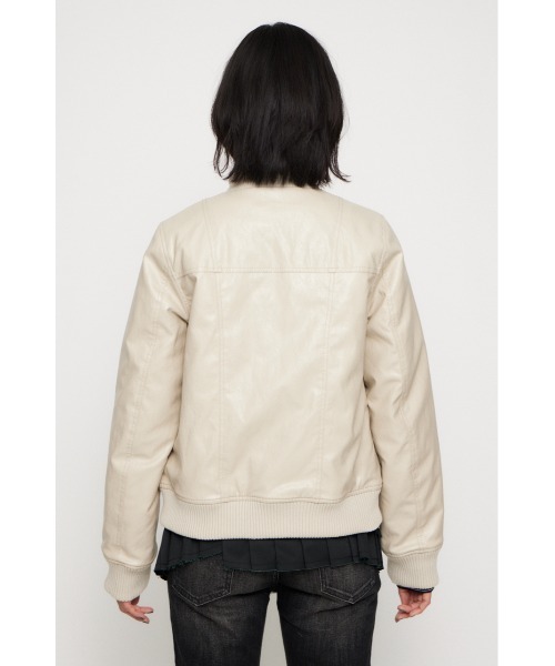 LAGUA GEM（ラグアジェム） ブルゾン アウター COMPACT FAUX LEATHER