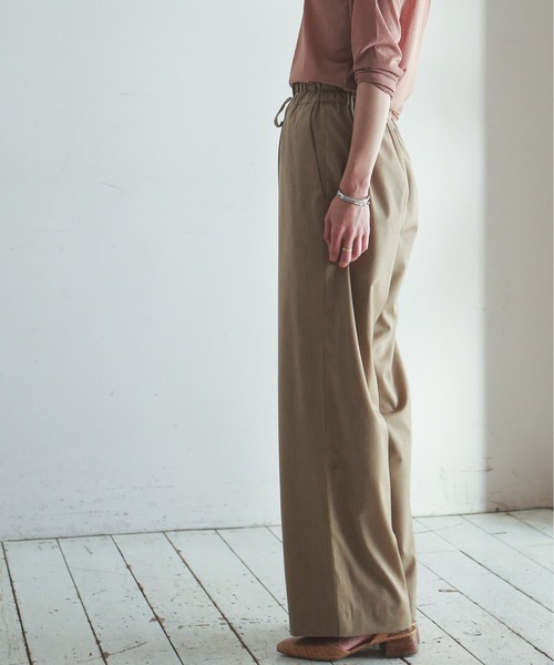 「FIL DE FER」 イージーパンツ FREE ベージュ レディース_画像2