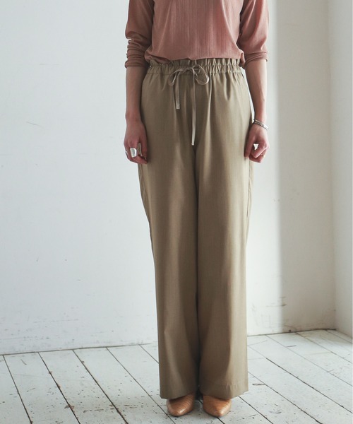 「FIL DE FER」 イージーパンツ FREE ベージュ レディース_画像5