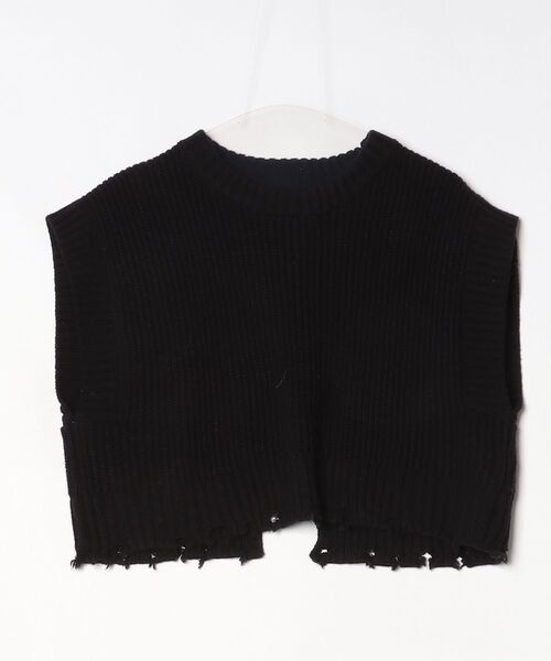 CHIGNON（シニヨン） ノースリーブニット FREE ブラック レディース
